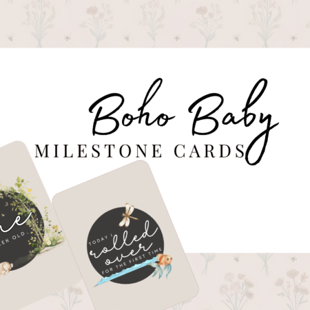 Boho Baby Milestone Cards