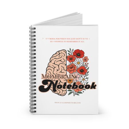 Mom Brain Notebook, Floral Spiral Journal, Mom Planner