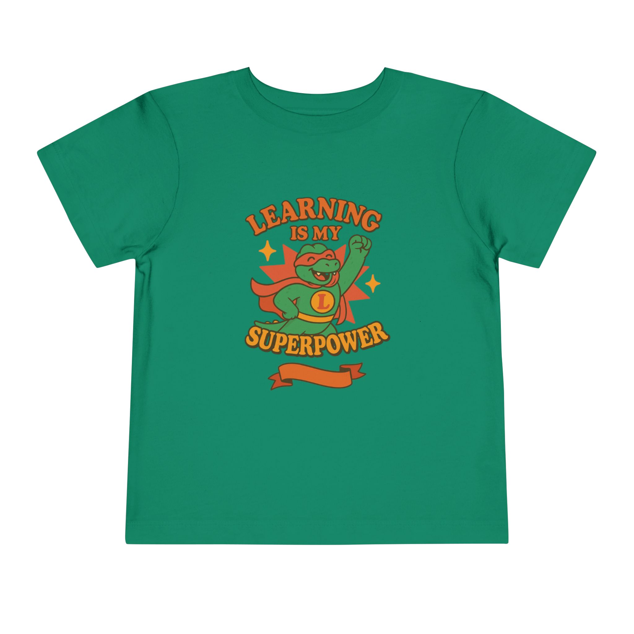 Toddler Learning is My Superpower Dino Tee - Image 5