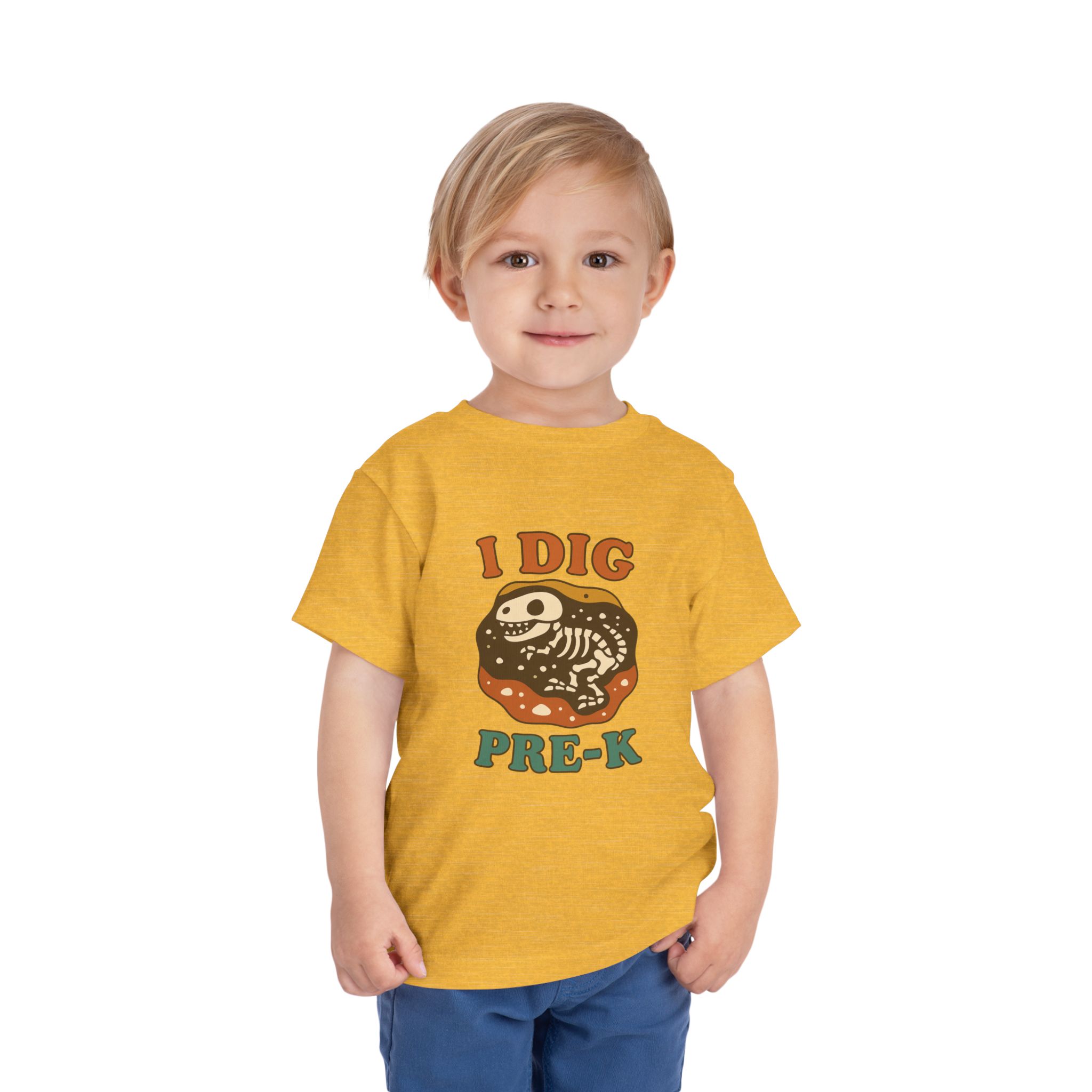 Toddler I Dig Pre-K Dino Tee - Image 5