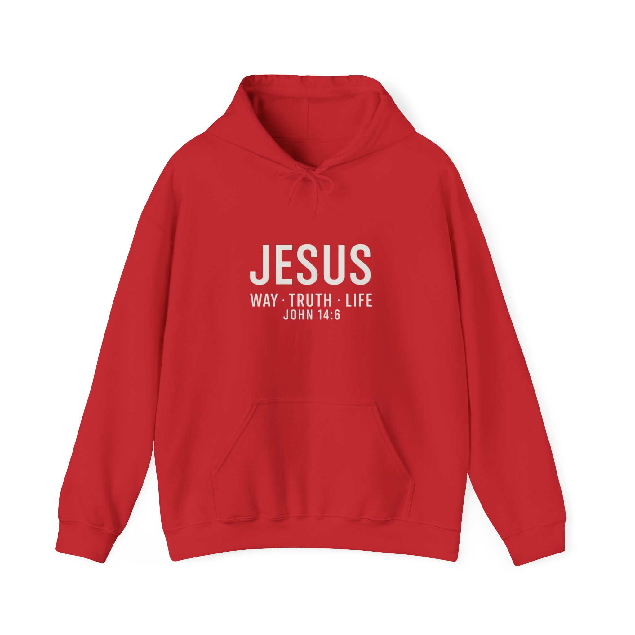 Jesus Way Truth Life John 14:16 Christian Unisex Hoodie - Image 9