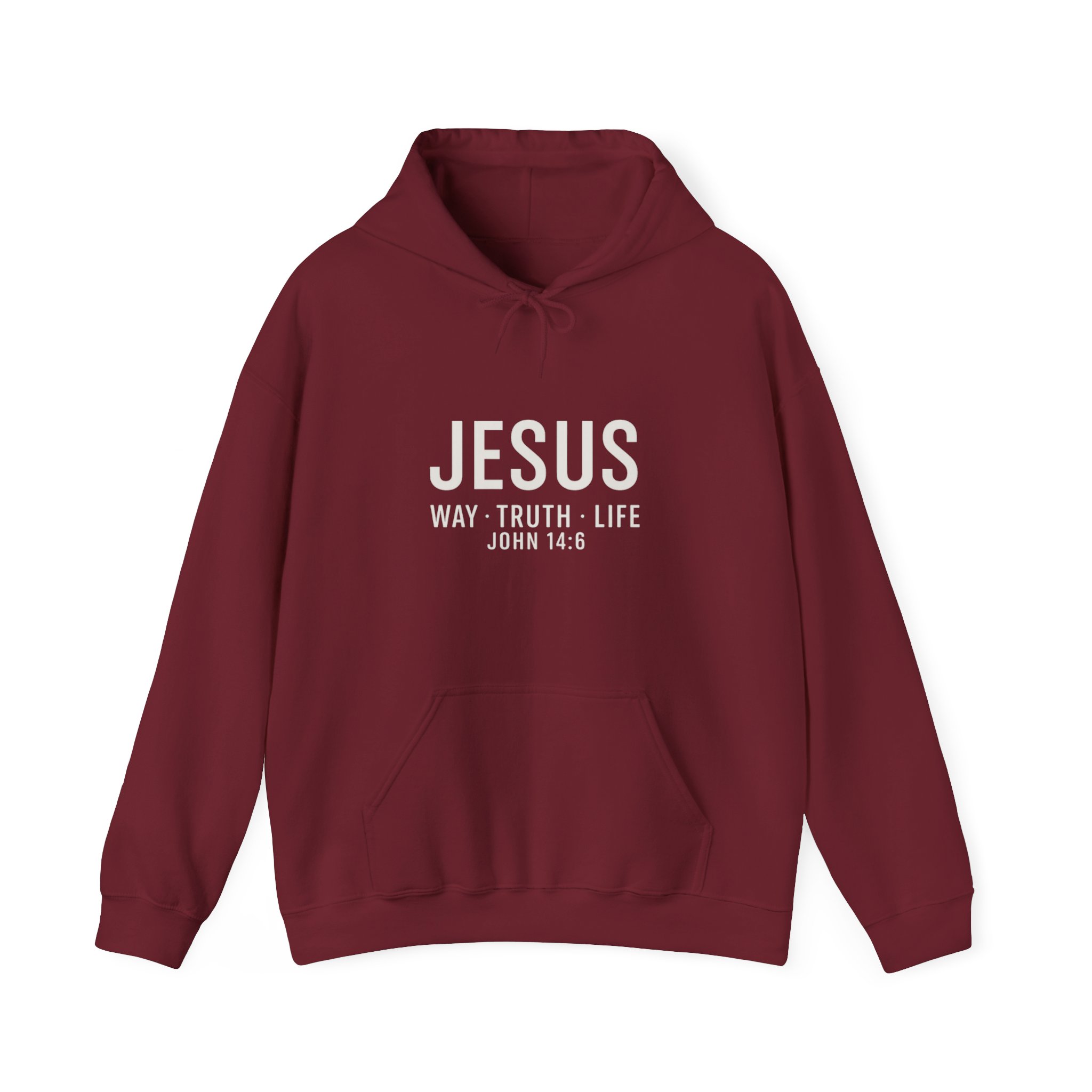 Jesus Way Truth Life John 14:16 Christian Unisex Hoodie - Image 10
