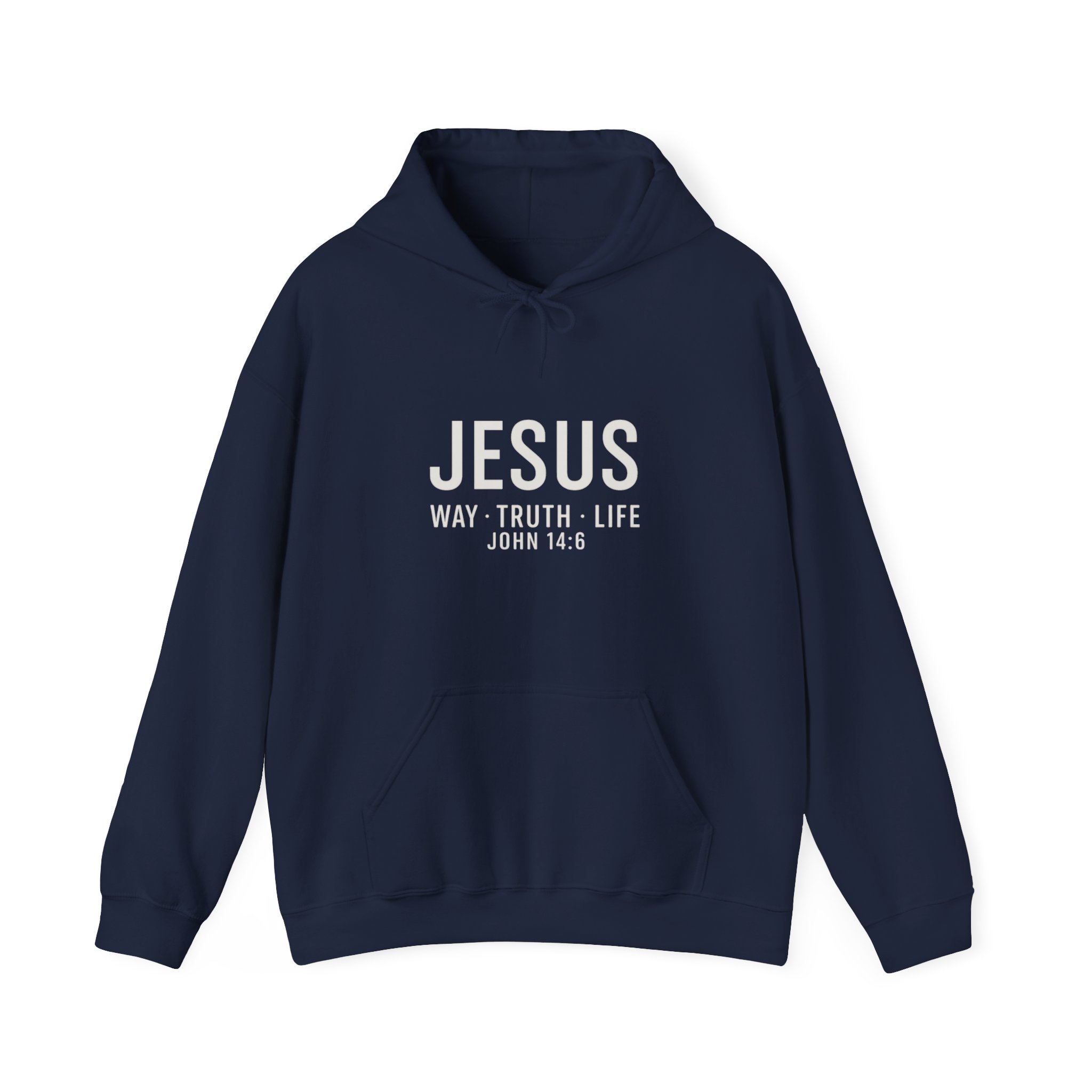Jesus Way Truth Life John 14:16 Christian Unisex Hoodie - Image 2