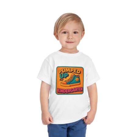 Toddler Pumped Up For Kindergarten High Top Sneaker Tee