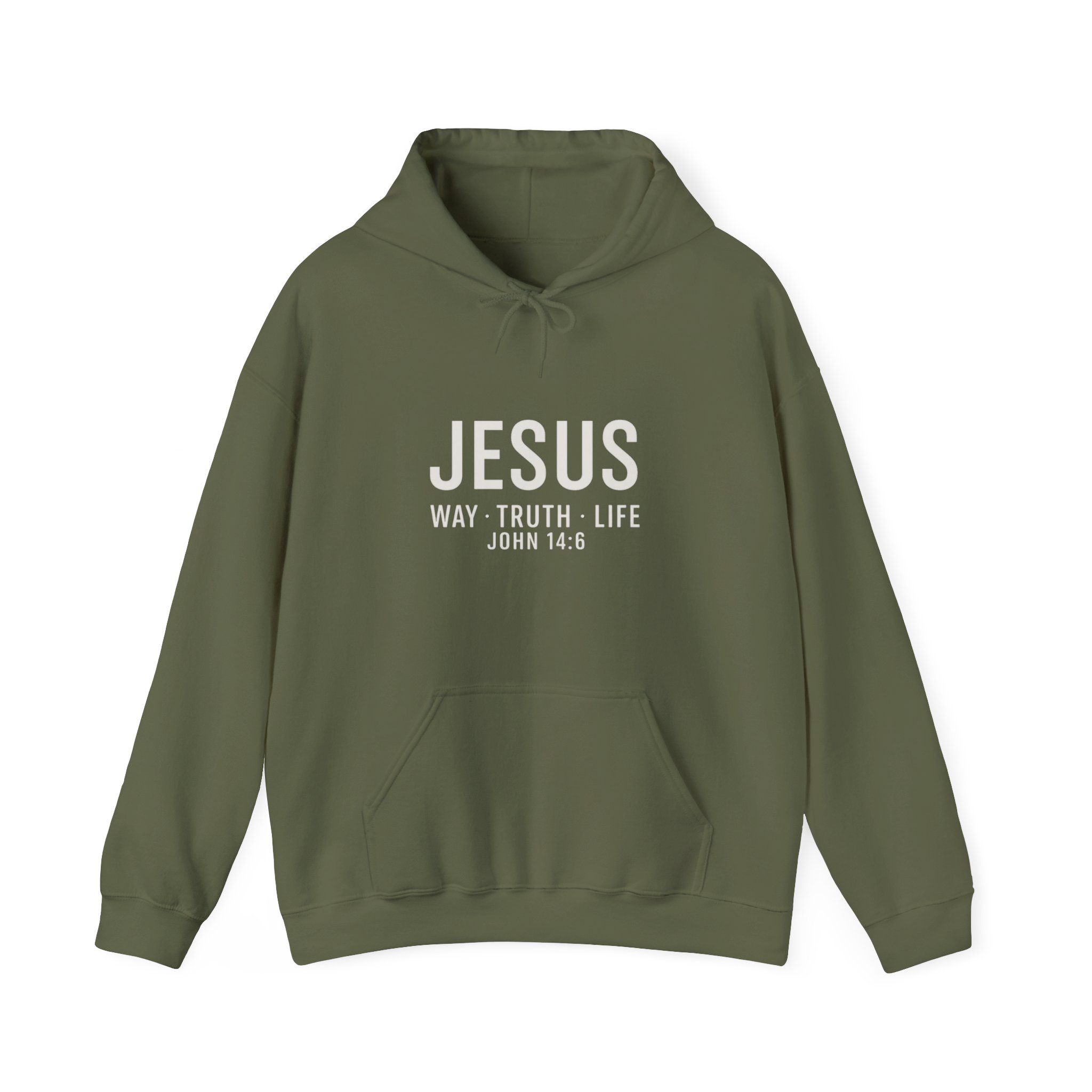 Jesus Way Truth Life John 14:16 Christian Unisex Hoodie - Image 6