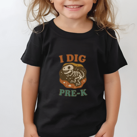 Toddler I Dig Pre-K Dino Tee