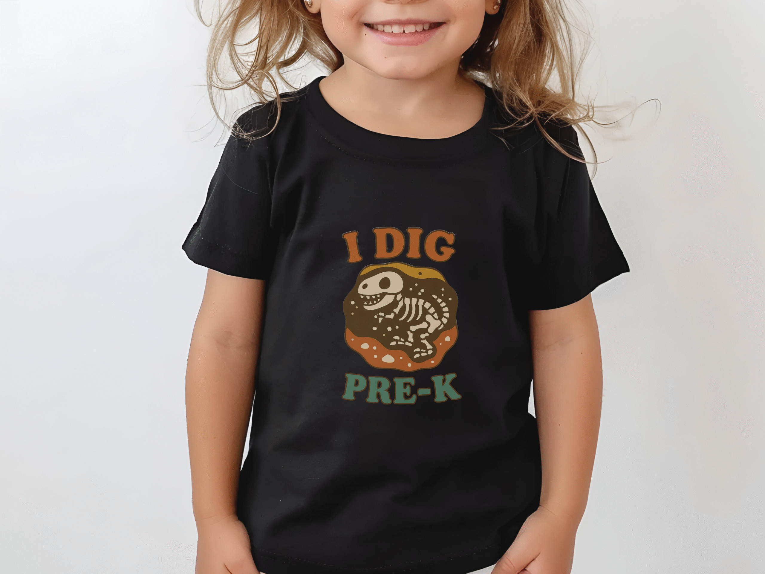 Toddler I Dig Pre-K Dino Tee