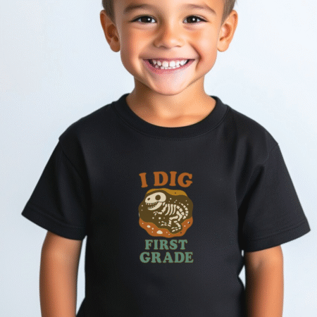 I Dig 1st Grade Dino Fossil Tee