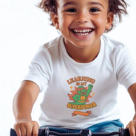 Toddler Learning is My Superpower Dino Tee