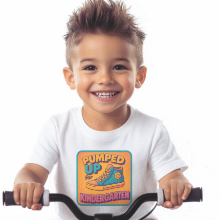 Pumped Up For Kindergarten High Top Sneaker Kids Tee