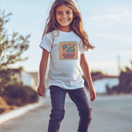 Pumped Up For Third Grade High Top Sneaker Tee