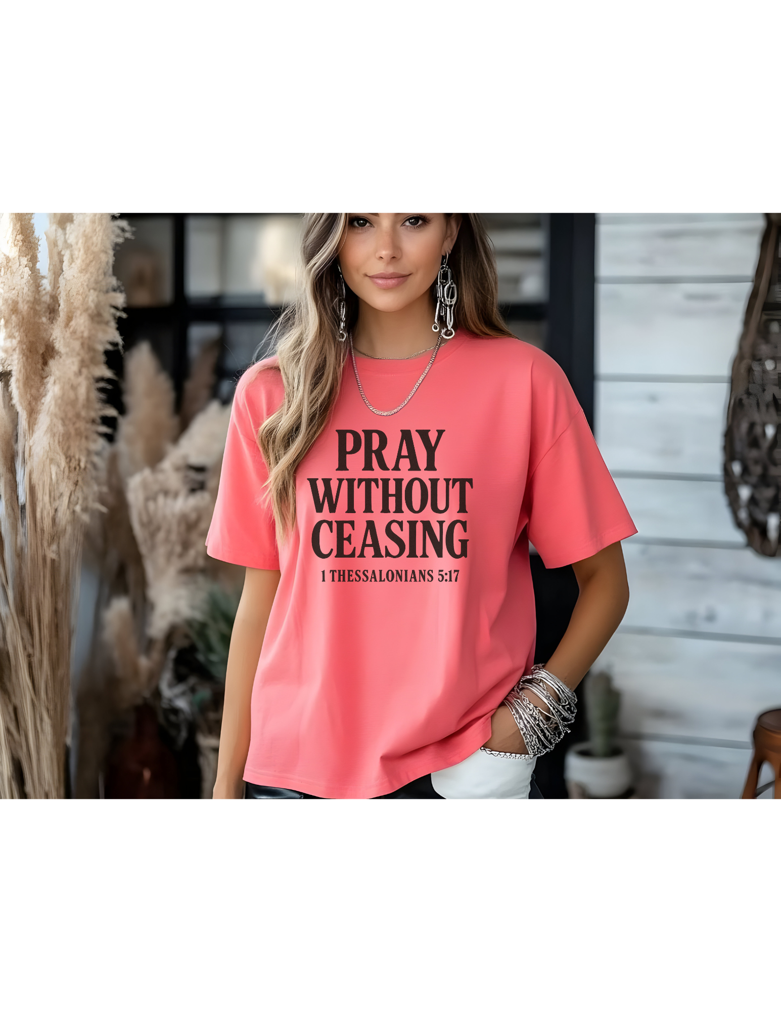 Pray Without Ceasing Christian Faith Unisex T-shirt - Image 5