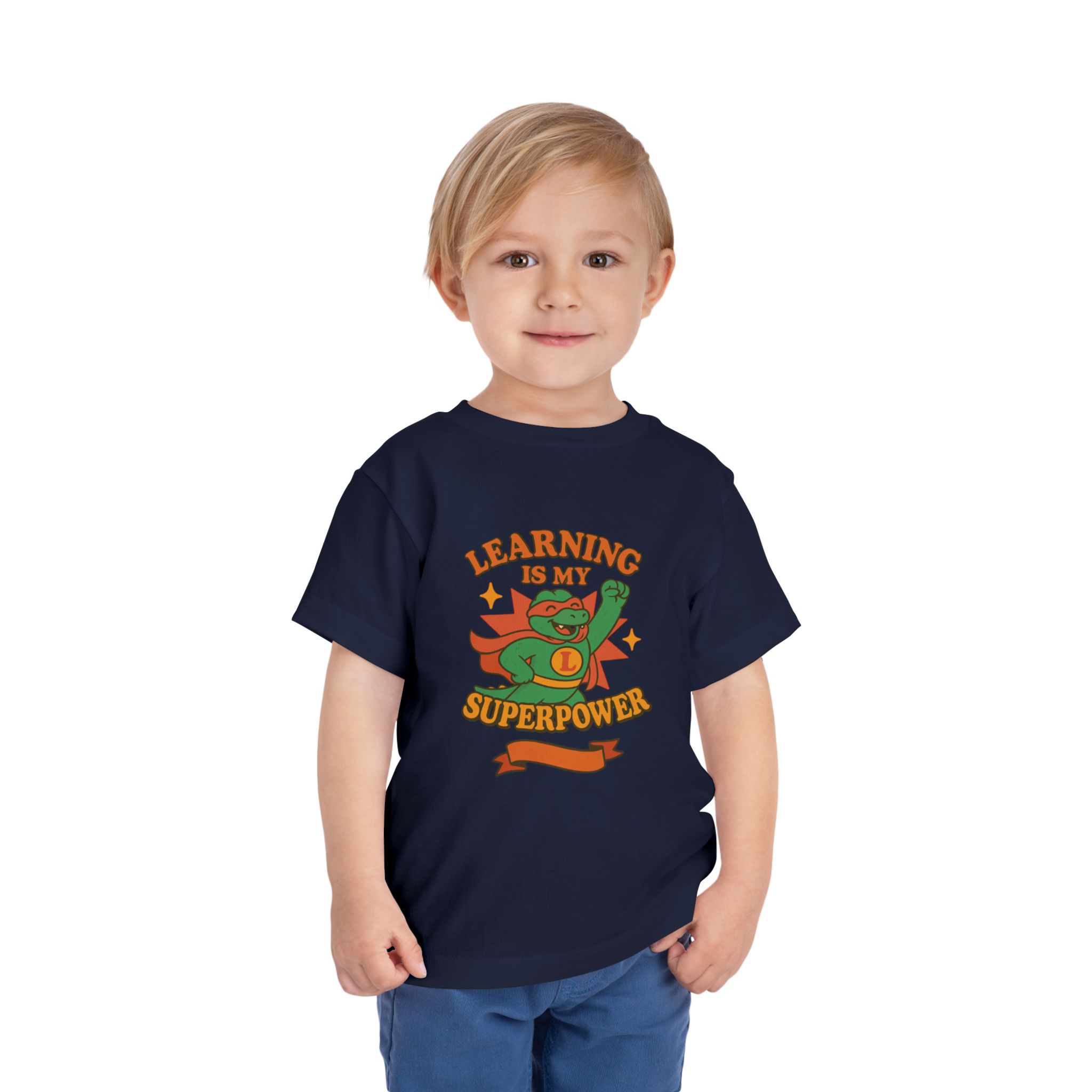 Toddler Learning is My Superpower Dino Tee - Image 7
