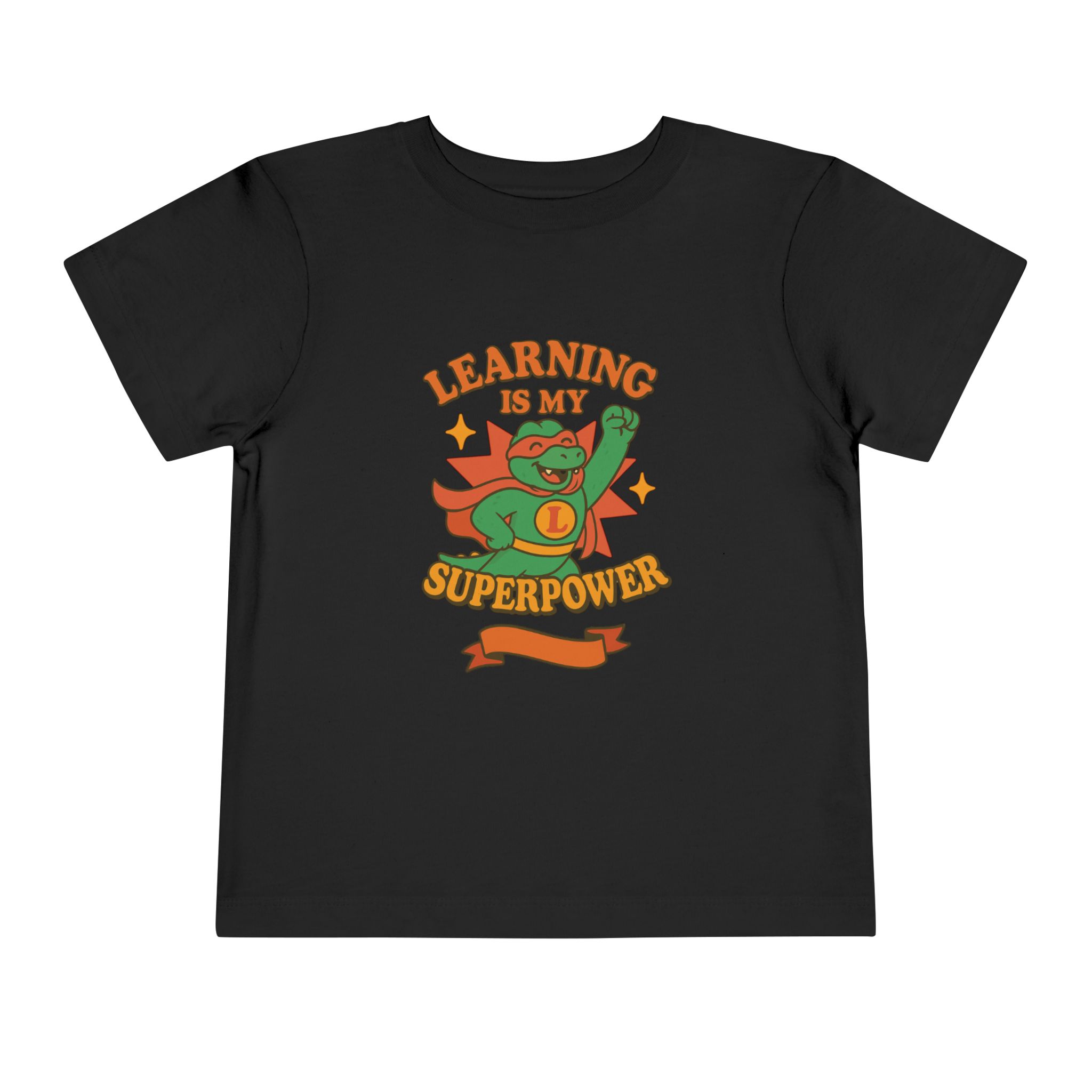 Toddler Learning is My Superpower Dino Tee - Image 2