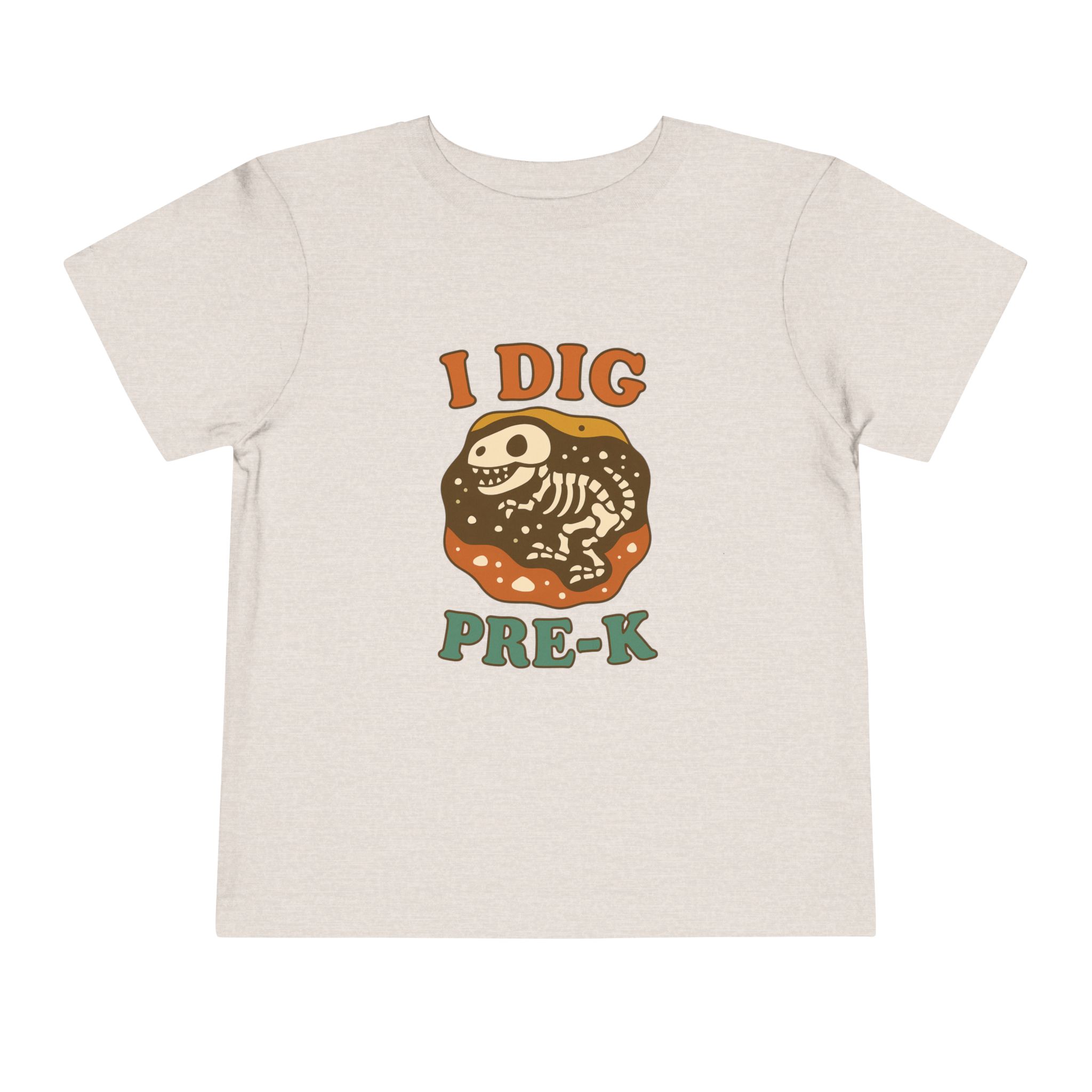 Toddler I Dig Pre-K Dino Tee - Image 4