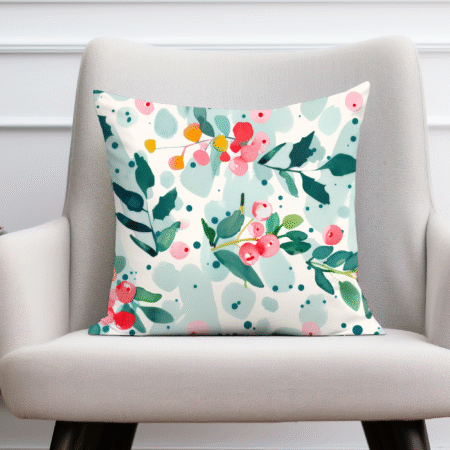 Winter Confetti Square Throw Pillow