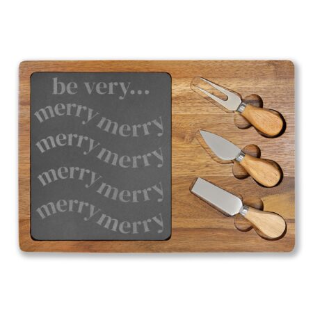 Be Very Merry Engraved Charcuterie Board