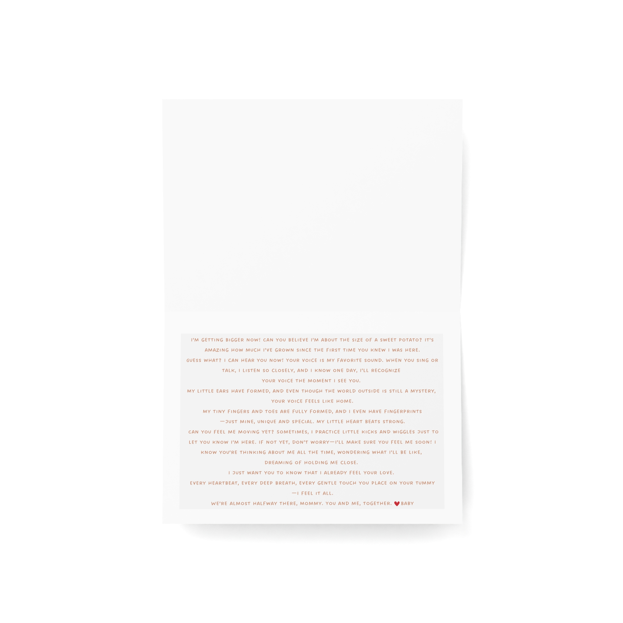 Pregnancy Cards for Moms-4-6 Month Hispanic Baby - Image 3