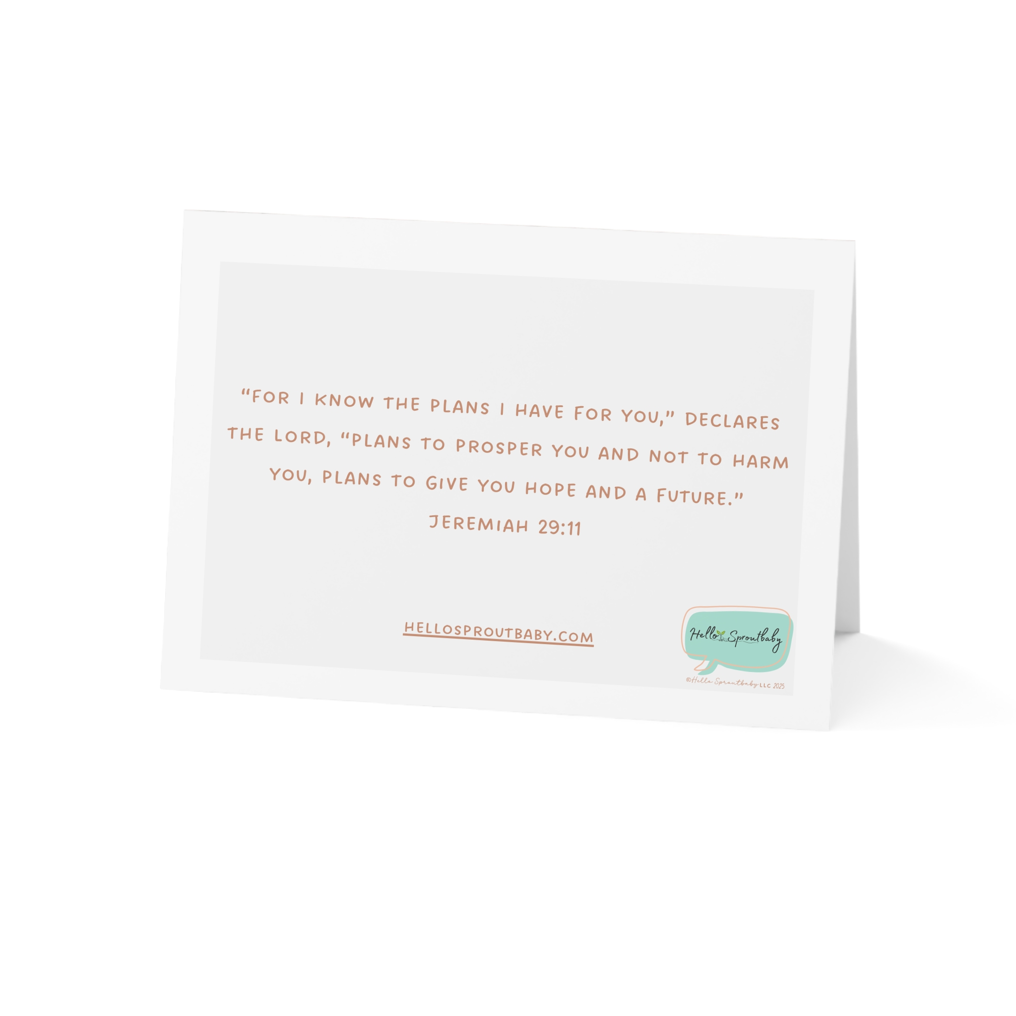 Baby Keepsake Card for Mom-Finally Here Caucasian Baby - Image 2