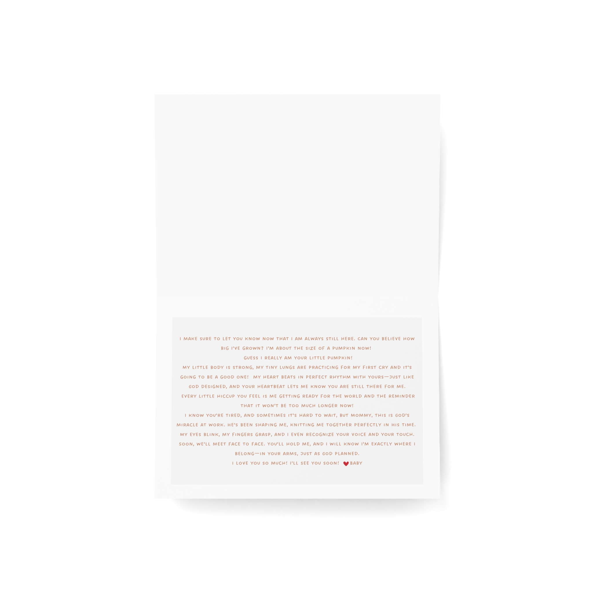 Pregnancy Cards for Moms-7-9 Months Caucasian Baby - Image 3