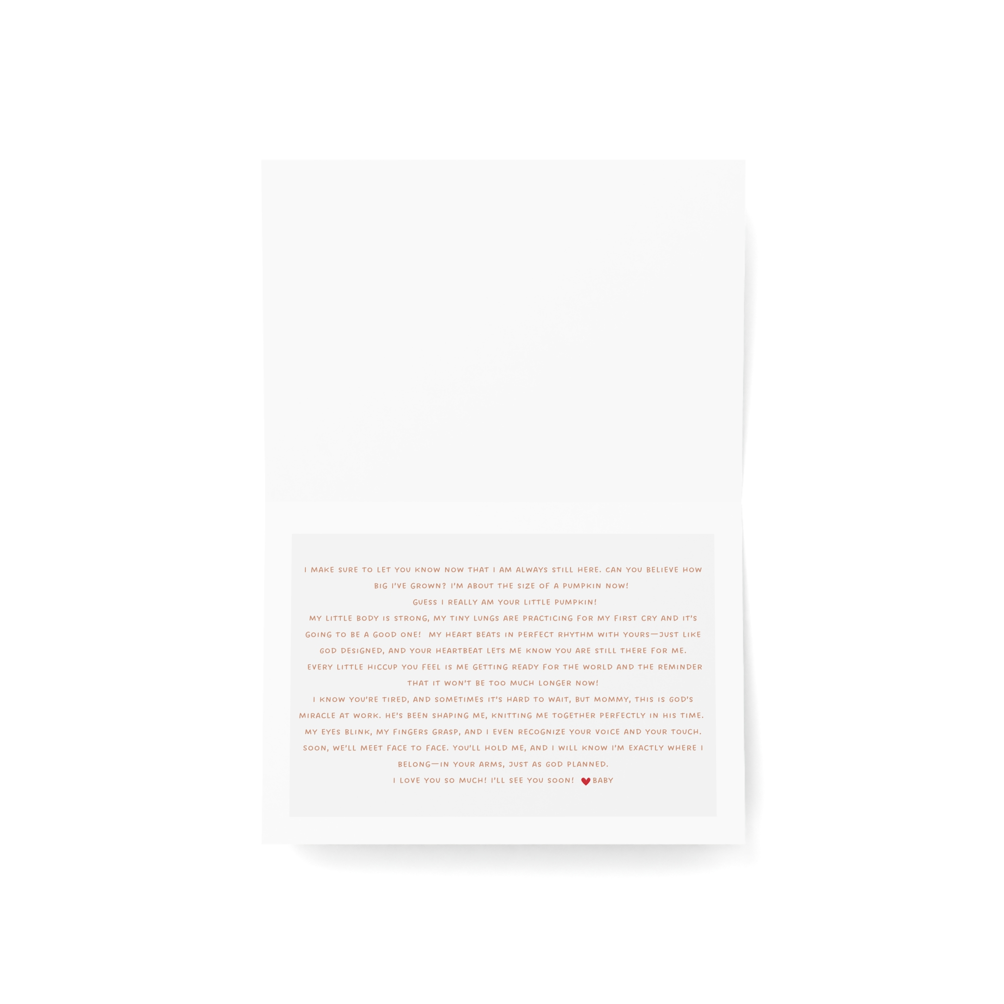 Pregnancy Cards for Moms-7-9 Months Hispanic Baby - Image 3