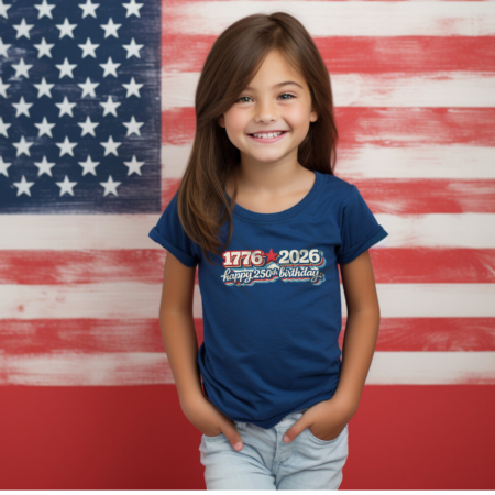 Toddler Kids Patriotic Shirt 1776 2026